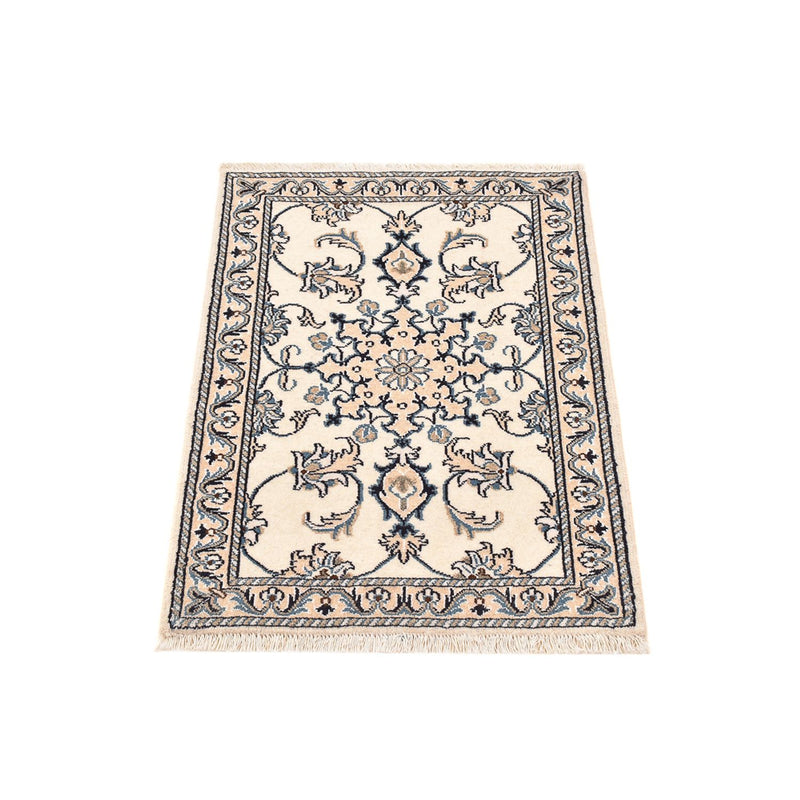 Tapis persan - Nain - 90 x 60 cm - crème