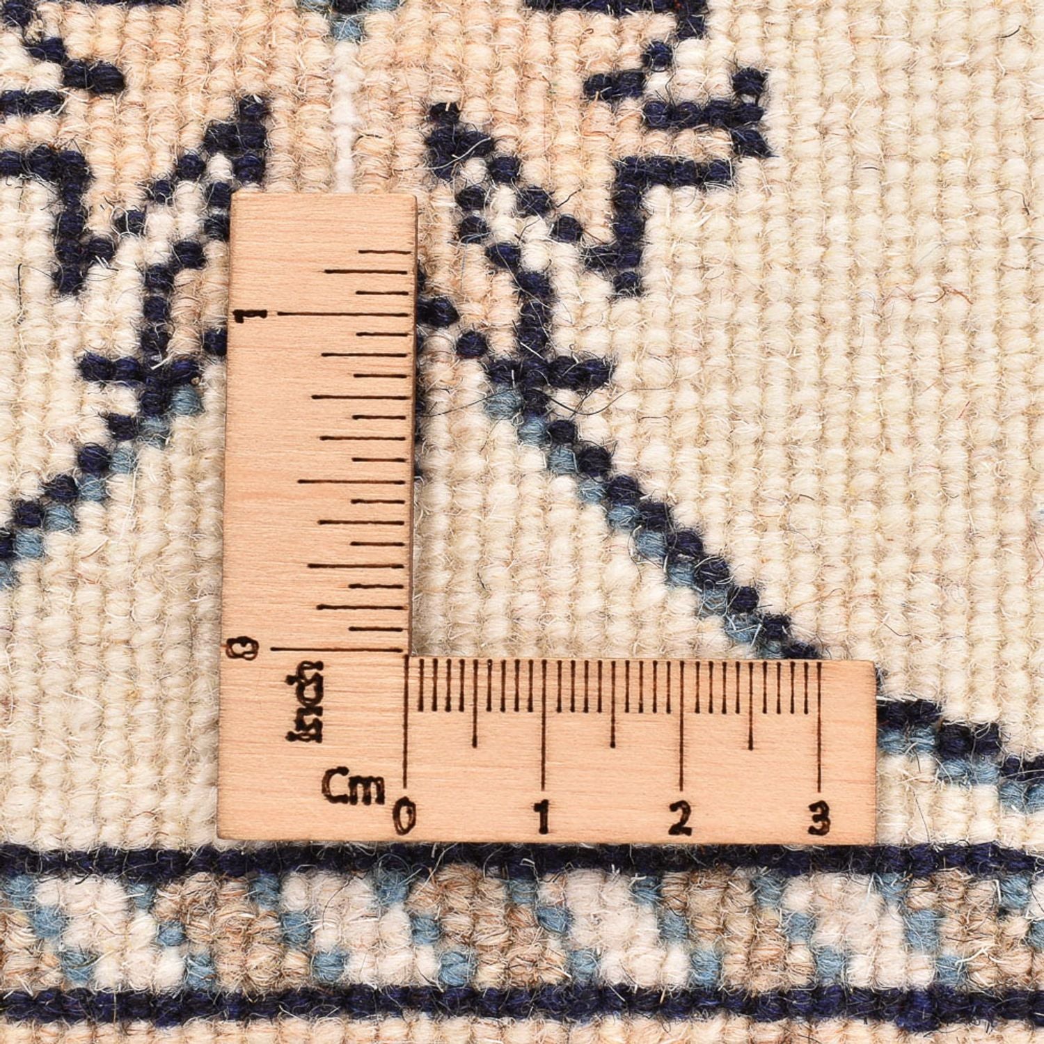 Tapis persan - Nain - 90 x 60 cm - crème