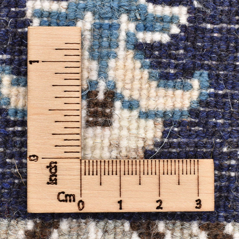 Tapis persan - Nain - 89 x 60 cm - bleu foncé