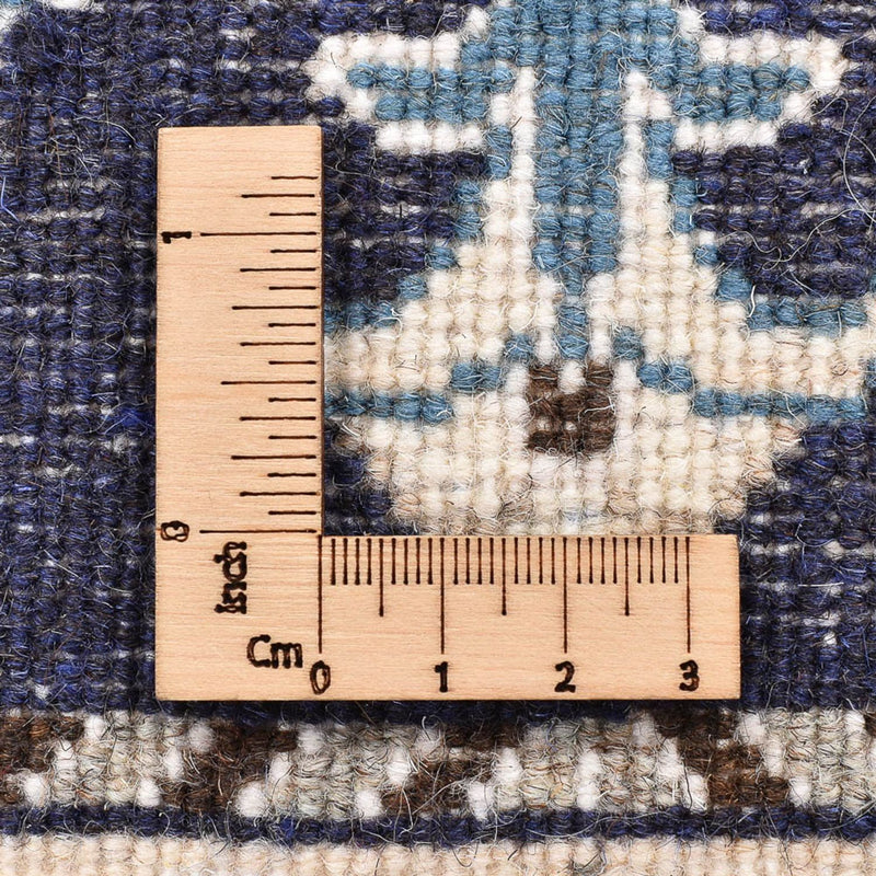 Tapis persan - Nain - 90 x 60 cm - bleu foncé