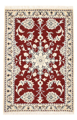 Tapis persan - Nain - 95 x 60 cm - rouge