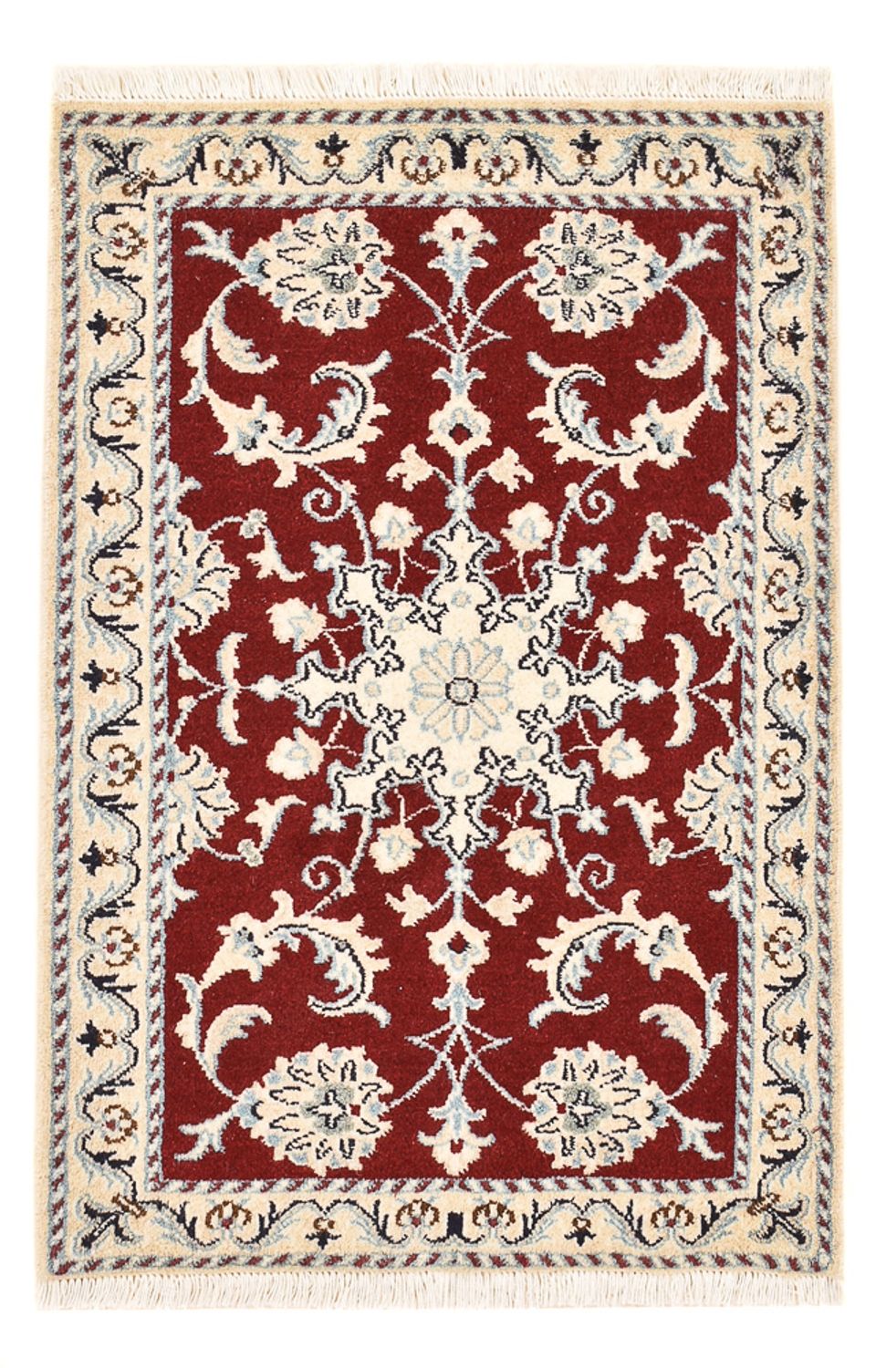 Tapis persan - Nain - 95 x 60 cm - rouge