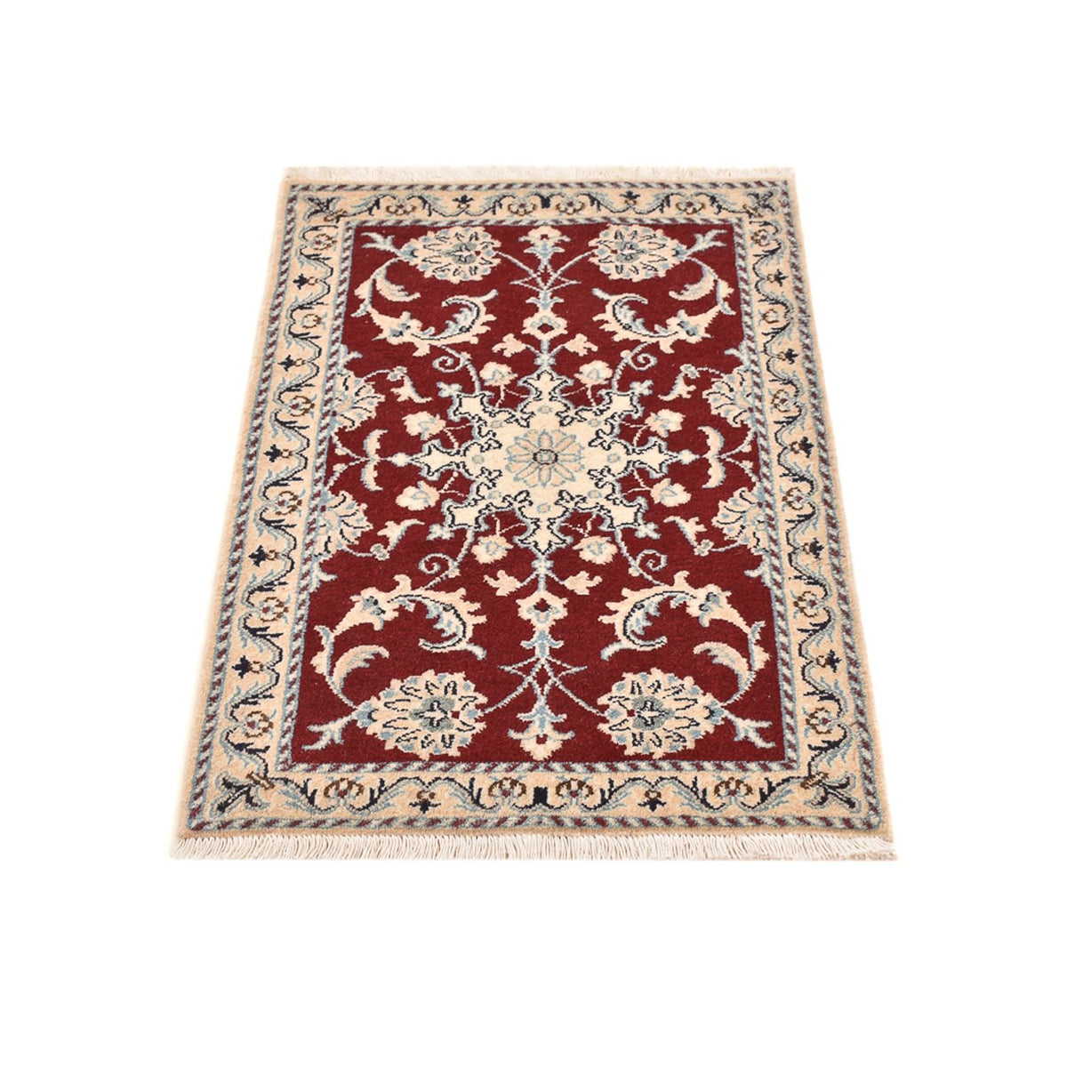 Tapis persan - Nain - 95 x 60 cm - rouge
