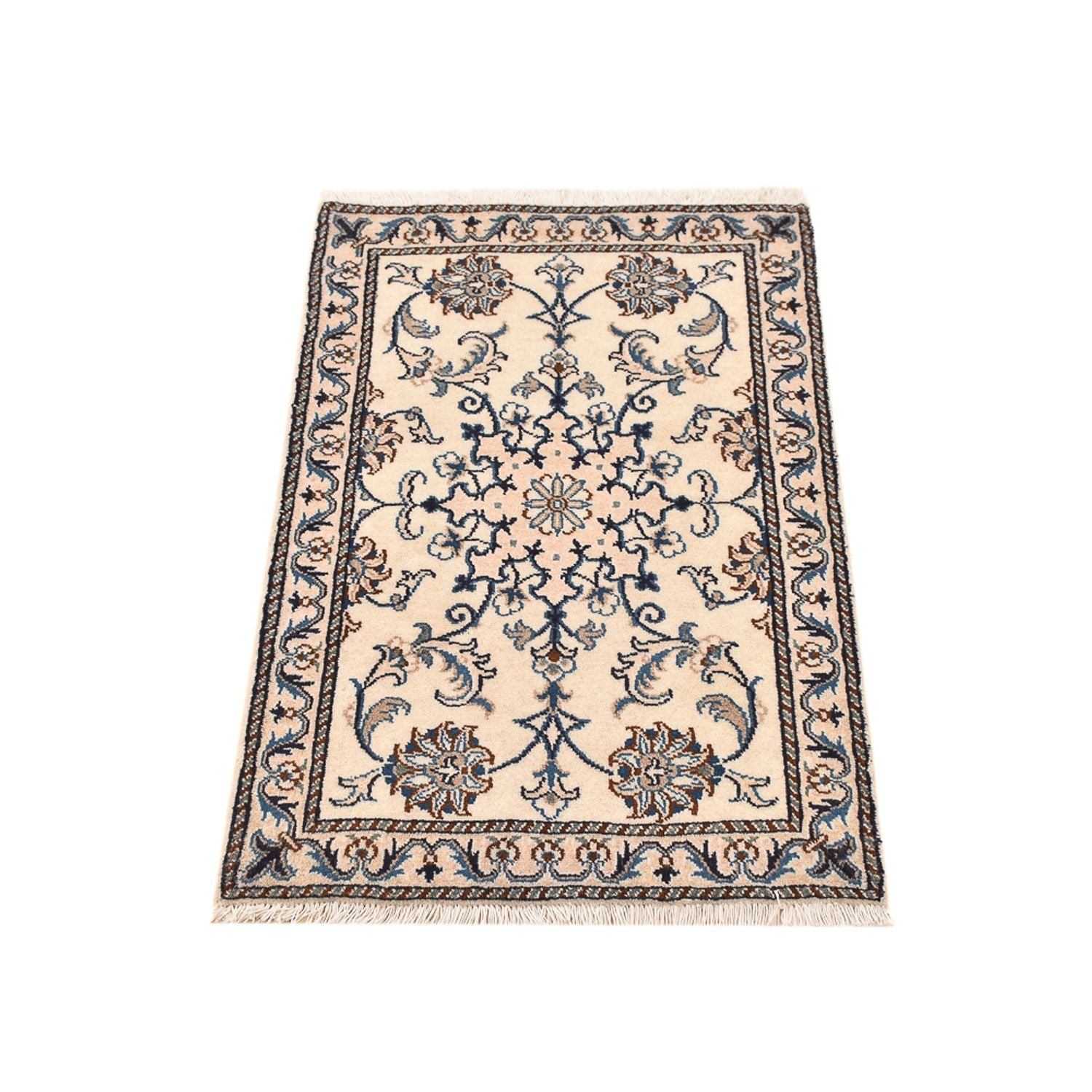 Tapis persan - Nain - 95 x 60 cm - beige