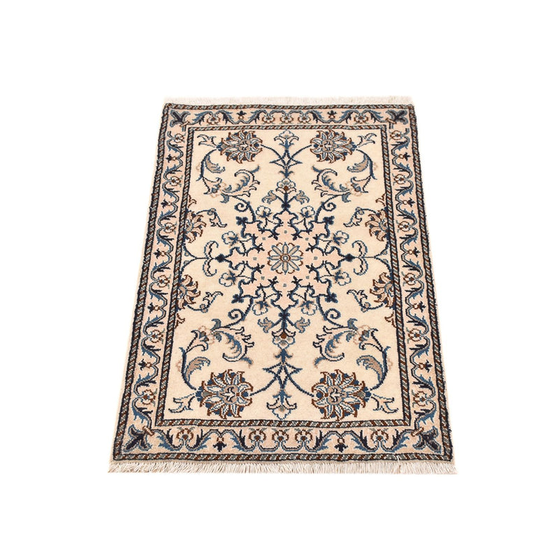 Tapis persan - Nain - 95 x 60 cm - beige