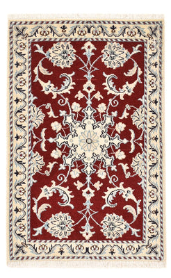 Tapis persan - Nain - 96 x 61 cm - rouge