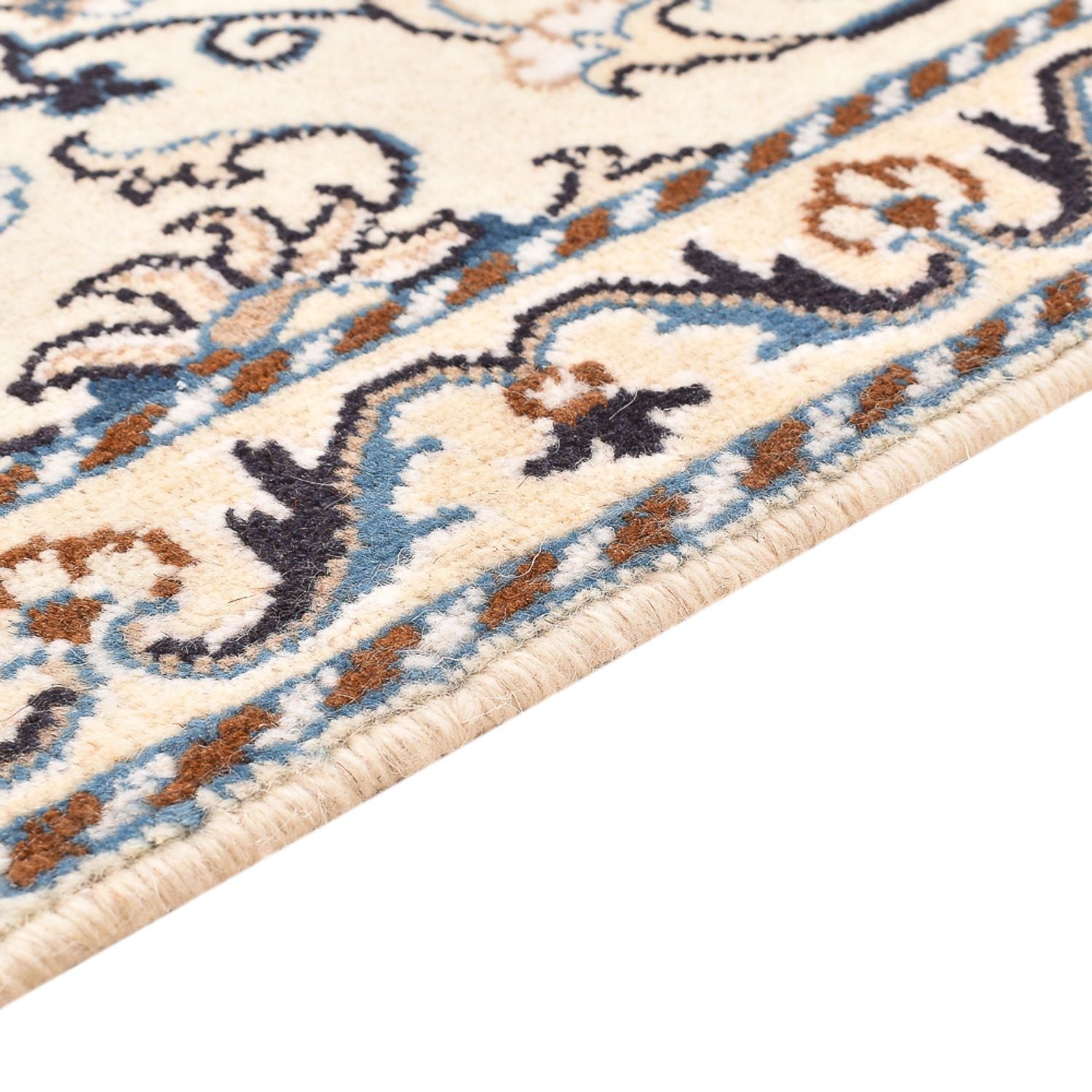 Tapis persan - Nain - 87 x 58 cm - crème