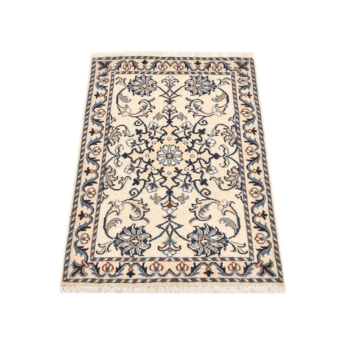 Tapis persan - Nain - 87 x 58 cm - crème