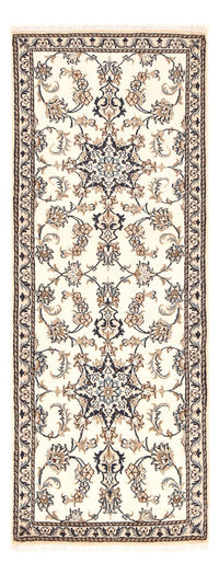Tapis de couloir Tapis persan - Nain - 208 x 79 cm - blanc