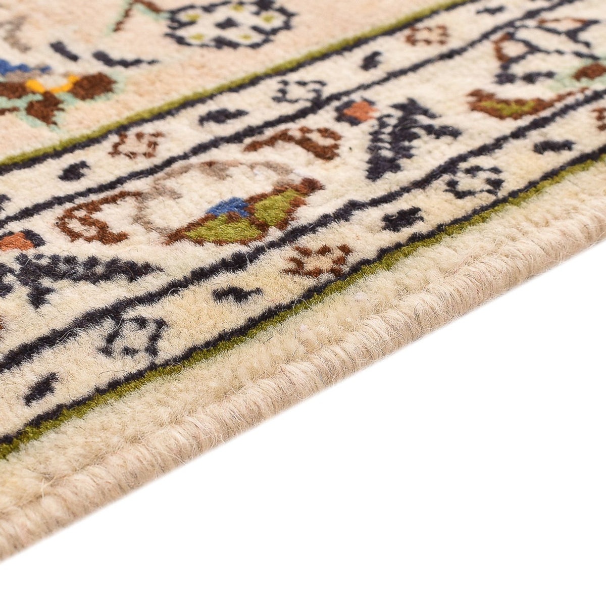 Tapis persan - Keshan - 290 x 197 cm - beige foncé