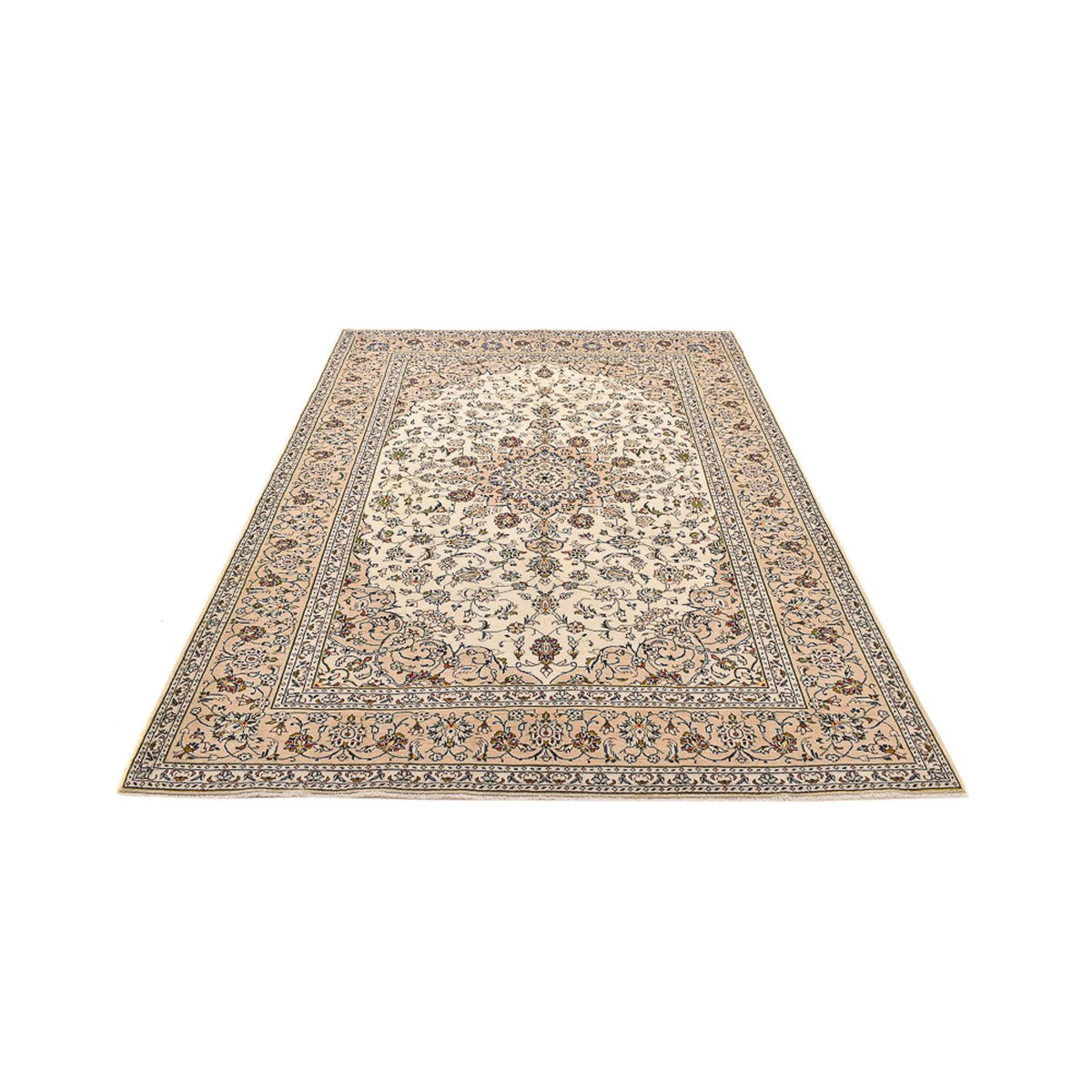 Tapis persan - Keshan - 290 x 197 cm - beige foncé