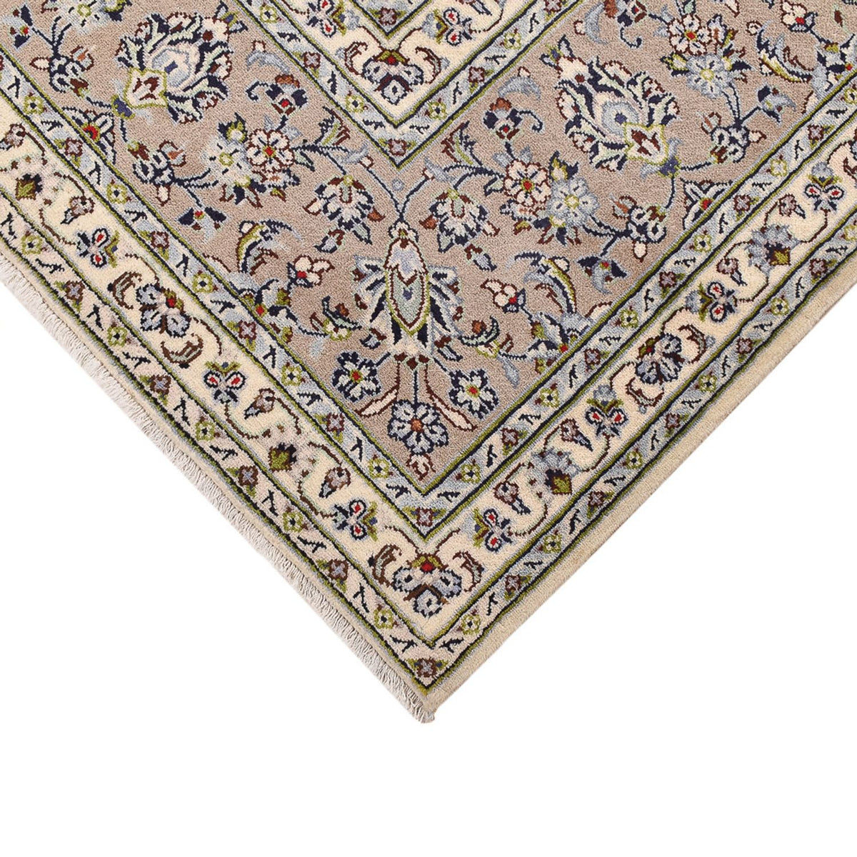 Tapis persan - Keshan - 355 x 245 cm - beige foncé