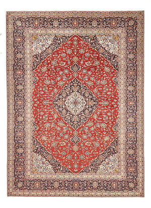 Tapis persan - Keshan - 416 x 297 cm - rouge
