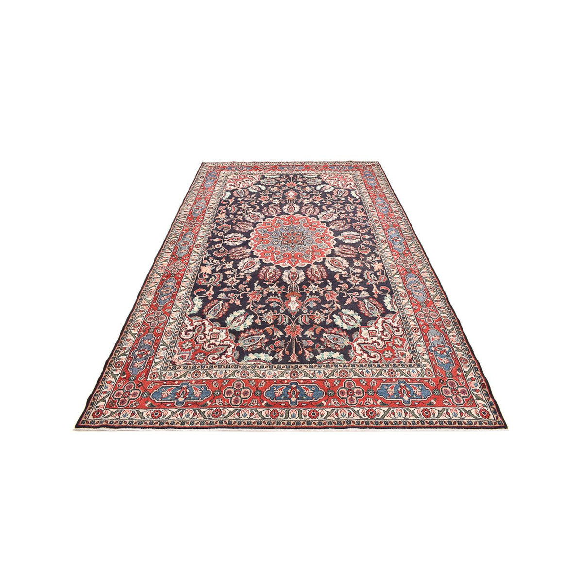 Tapis persan - Nomadic - 340 x 203 cm - rouge foncé