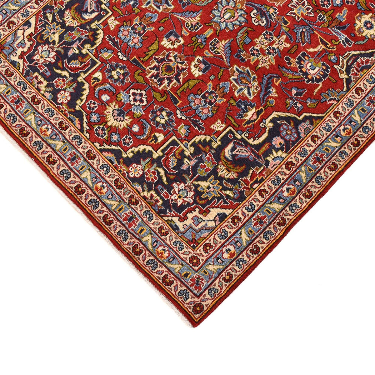 Tapis de couloir Tapis persan - Keshan - 332 x 102 cm - rouge