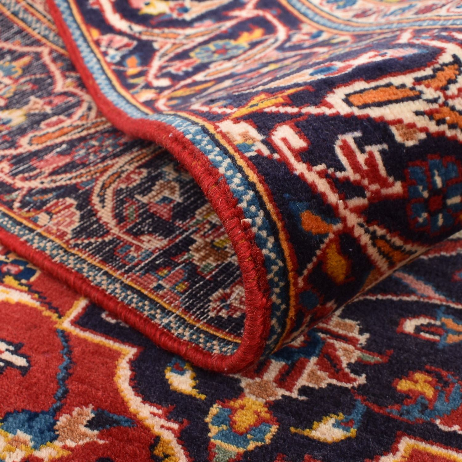 Tapis persan - Keshan - 243 x 140 cm - rouge