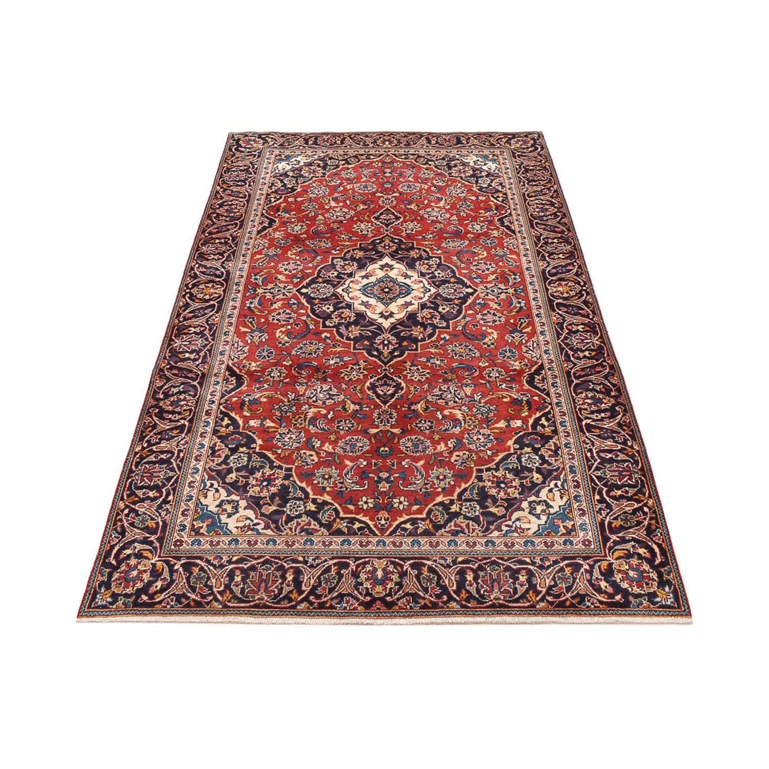 Tapis persan - Keshan - 243 x 140 cm - rouge