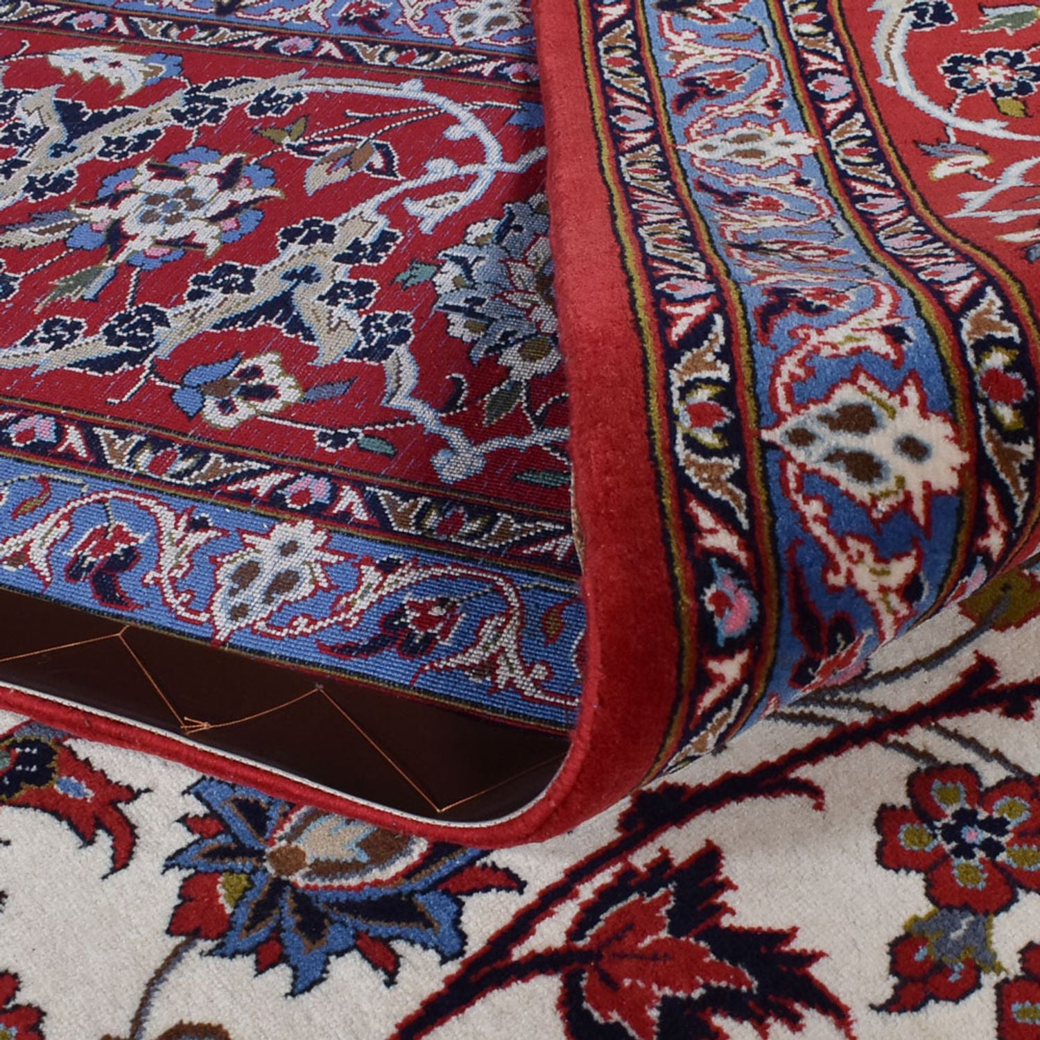 Tapis persan - Isfahan - Premium - 398 x 298 cm - rouille