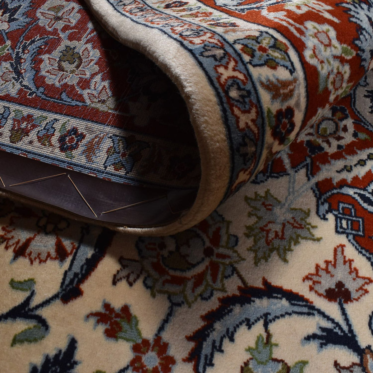 Tapis persan - Isfahan - Premium - 304 x 206 cm - sable