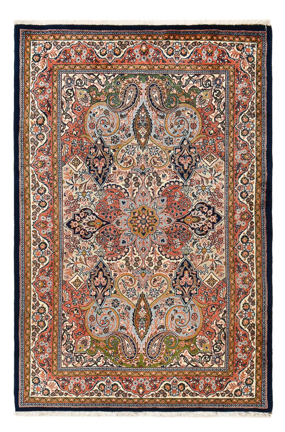 Tapis persan - Keshan - 206 x 140 cm - multicolore