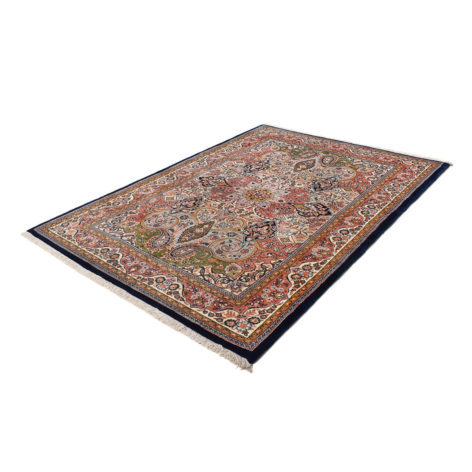 Tapis persan - Keshan - 206 x 140 cm - multicolore
