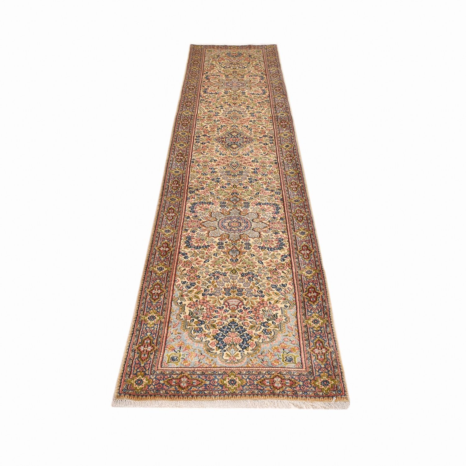 Tapis de couloir Tapis persan - Royal - 385 x 79 cm - beige clair