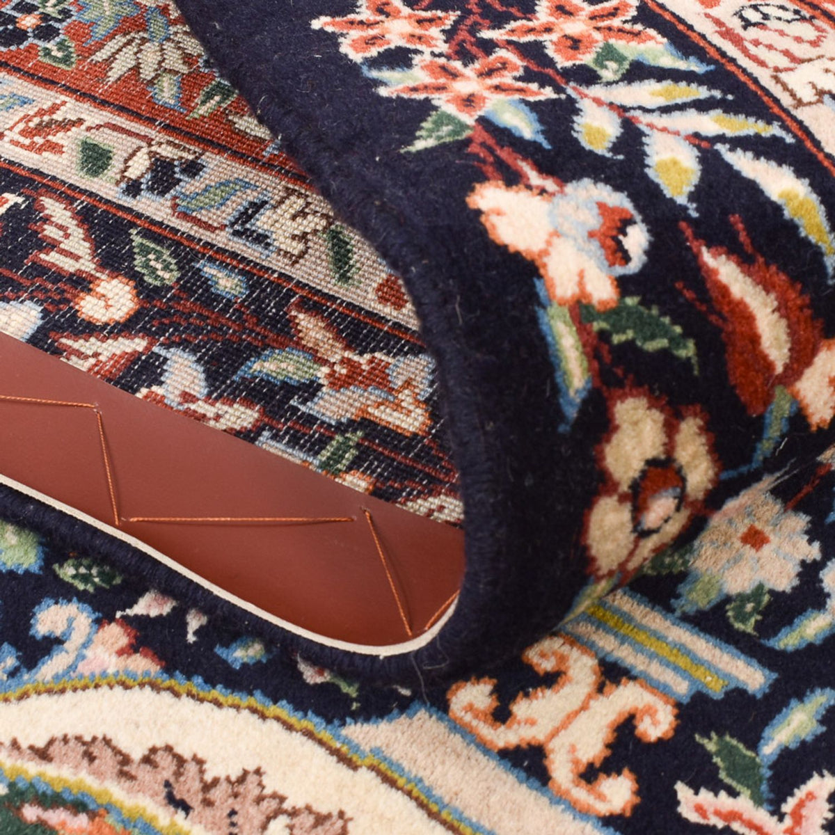 Tapis persan - Classique - 259 x 178 cm - bleu foncé