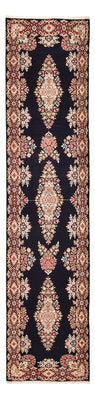 Tapis de couloir Tapis persan - Royal - 397 x 93 cm - bleu foncé