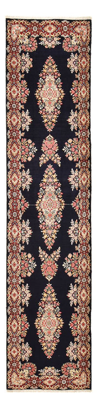Tapis de couloir Tapis persan - Royal - 397 x 93 cm - bleu foncé
