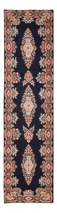 Tapis de couloir Tapis persan - Royal - 373 x 95 cm - bleu foncé