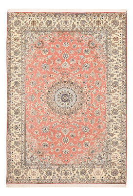 Tapis persan - Nain - Royal - 293 x 202 cm - rouge clair
