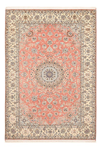Tapis persan - Nain - Royal - 293 x 202 cm - rouge clair