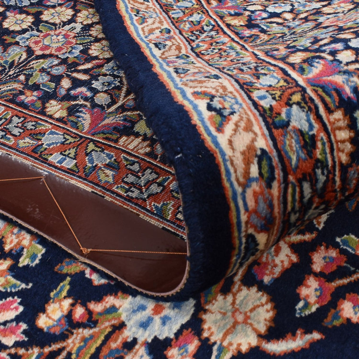 Tapis persan - Classique - 302 x 206 cm - bleu foncé