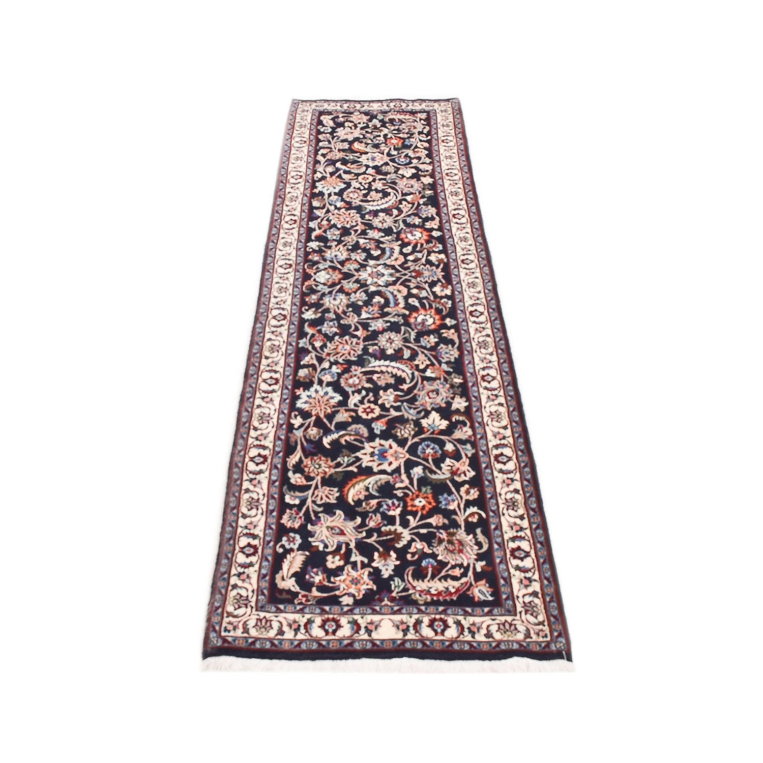 Tapis de couloir Tapis persan - Classique - 315 x 78 cm - bleu foncé
