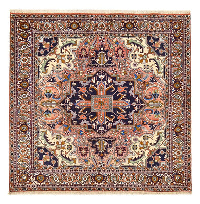 Tapis persan - Nomadic carré  - 200 x 194 cm - rouge clair