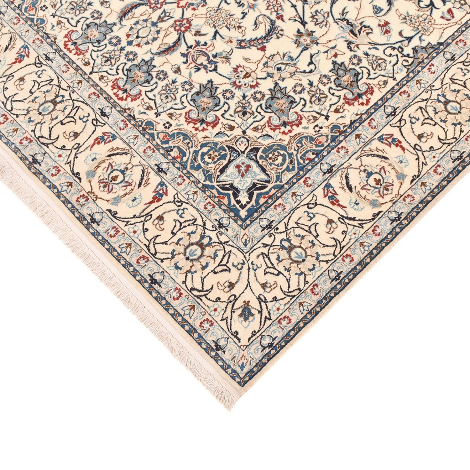 Tapis persan - Nain - Premium - 206 x 130 cm - beige