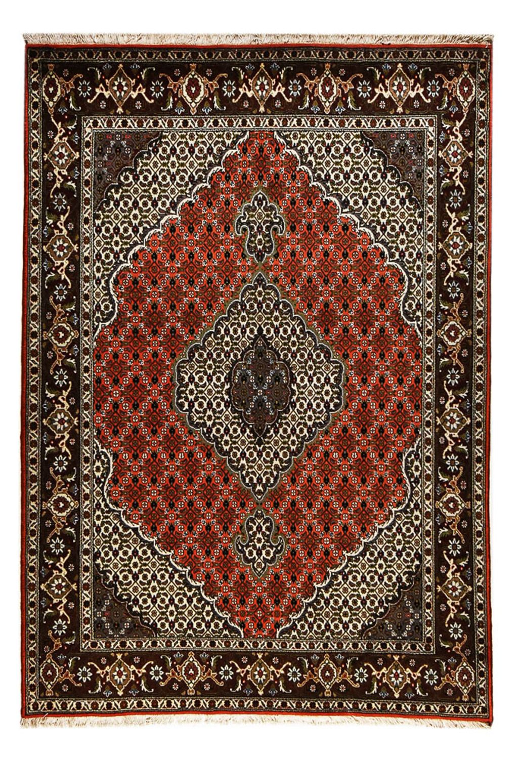 Tapis persan - Tabriz - Royal - 210 x 150 cm - rouge