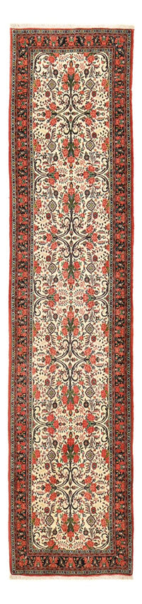 Tapis de couloir Tapis persan - Bidjar - 405 x 95 cm - beige foncé