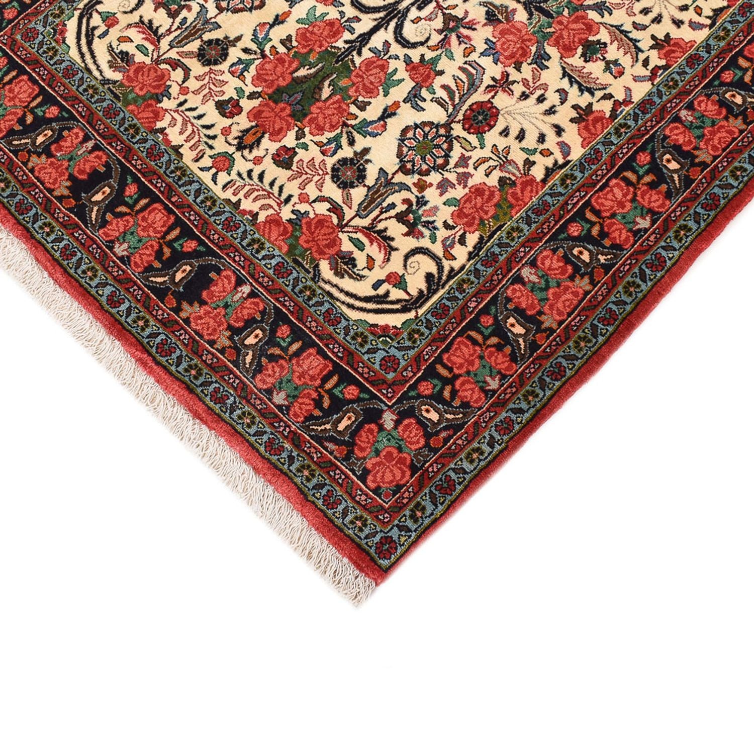 Tapis de couloir Tapis persan - Bidjar - 405 x 95 cm - beige foncé