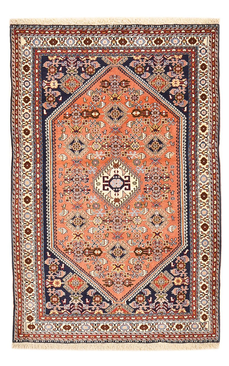 Tapis Gabbeh - Persan Kashkuli - 152 x 100 cm - rouge clair