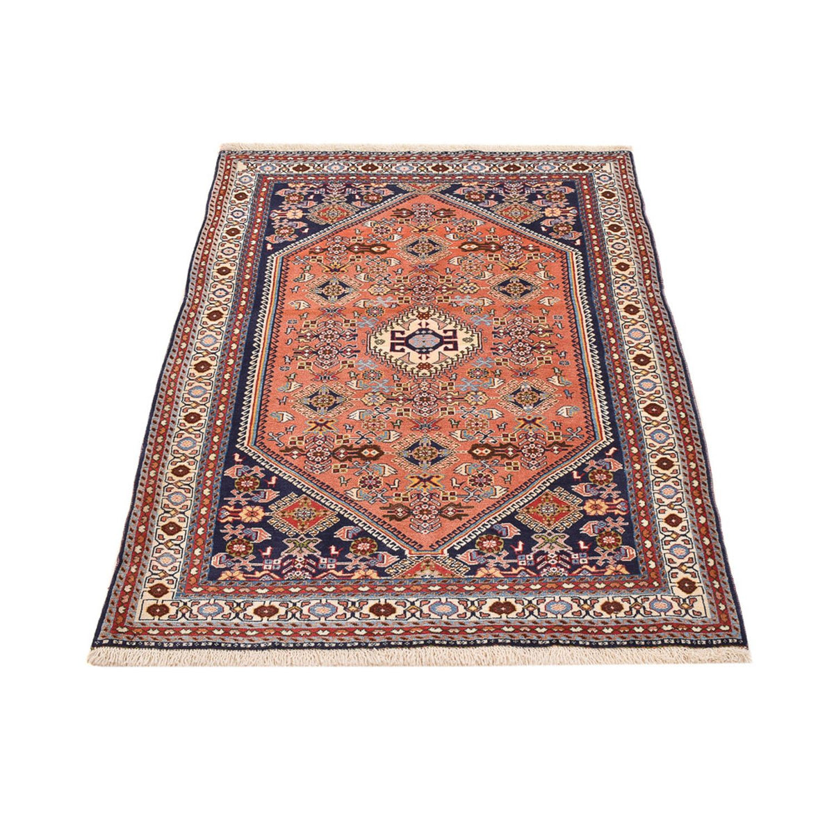 Tapis Gabbeh - Persan Kashkuli - 152 x 100 cm - rouge clair