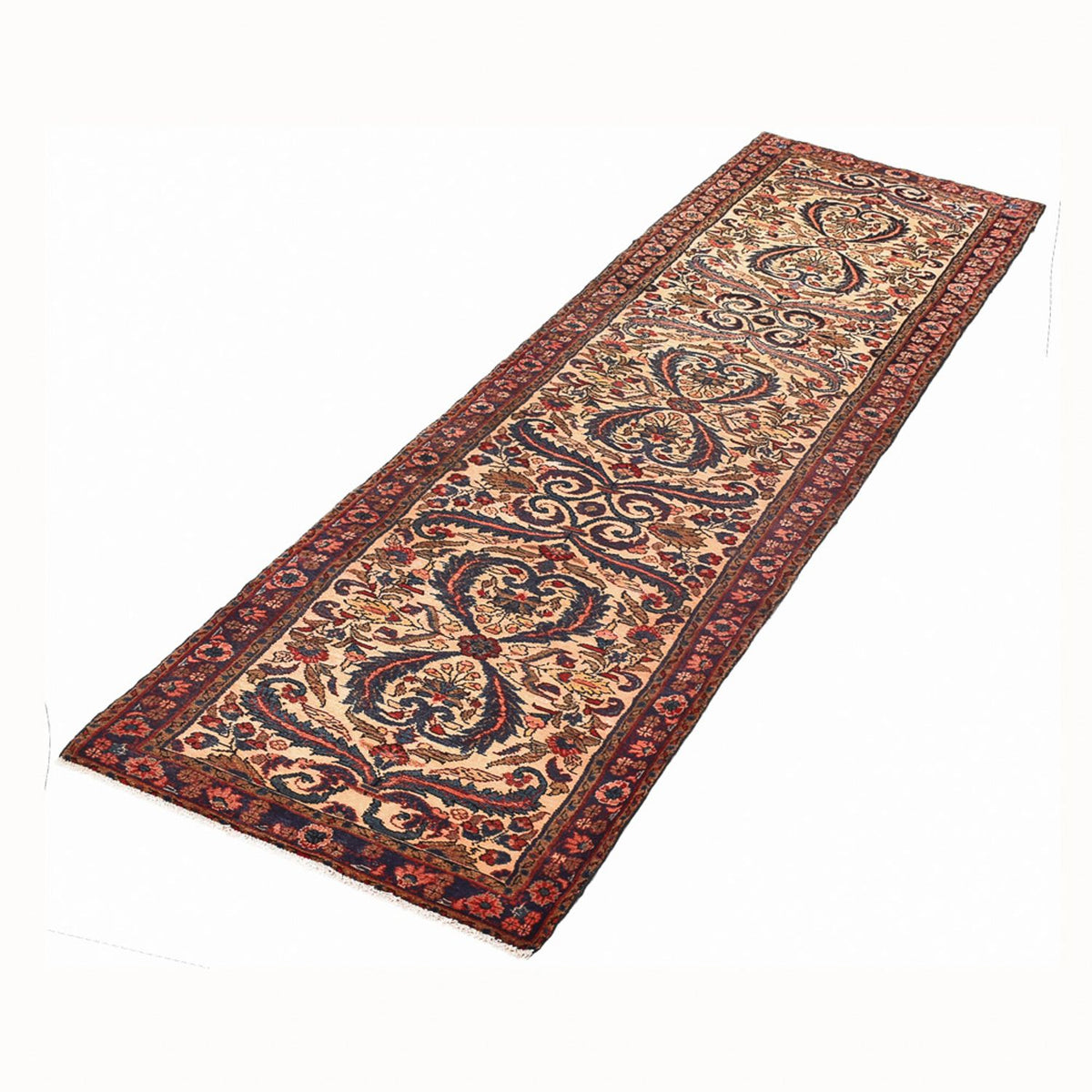 Tapis de couloir Tapis persan - Nomadic - 345 x 77 cm - beige foncé