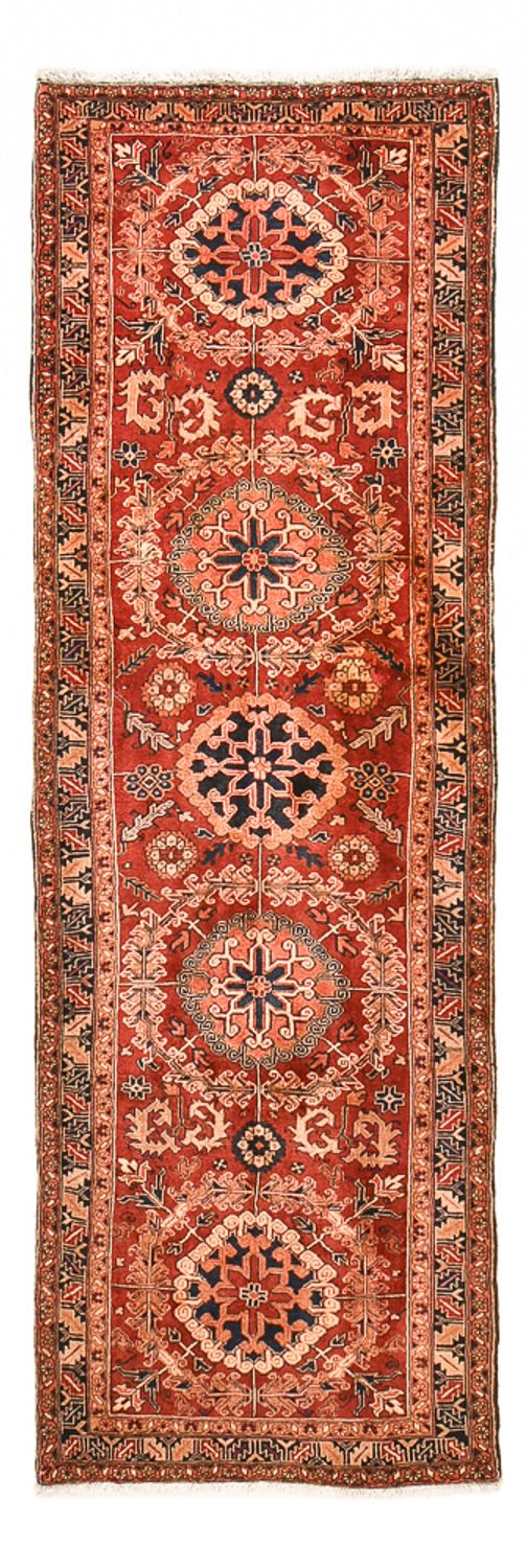 Tapis de couloir Tapis persan - Nomadic - 340 x 114 cm - rouge