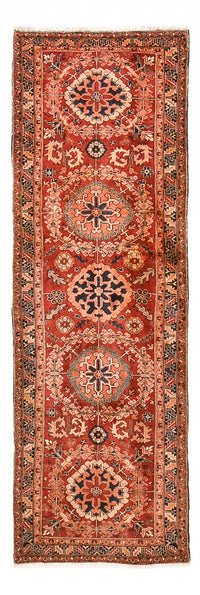 Tapis de couloir Tapis persan - Nomadic - 340 x 114 cm - rouge