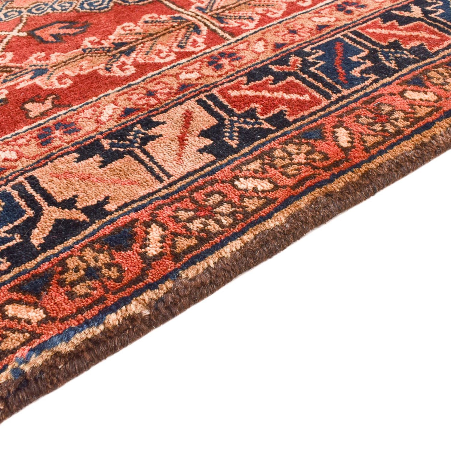 Tapis de couloir Tapis persan - Nomadic - 340 x 114 cm - rouge