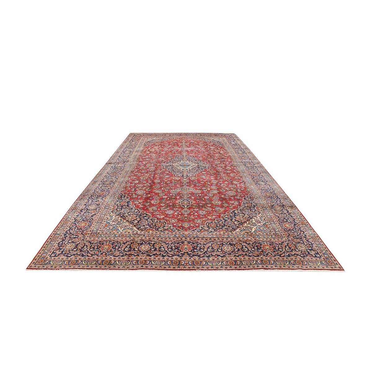 Tapis persan - Keshan - 536 x 292 cm - rouge