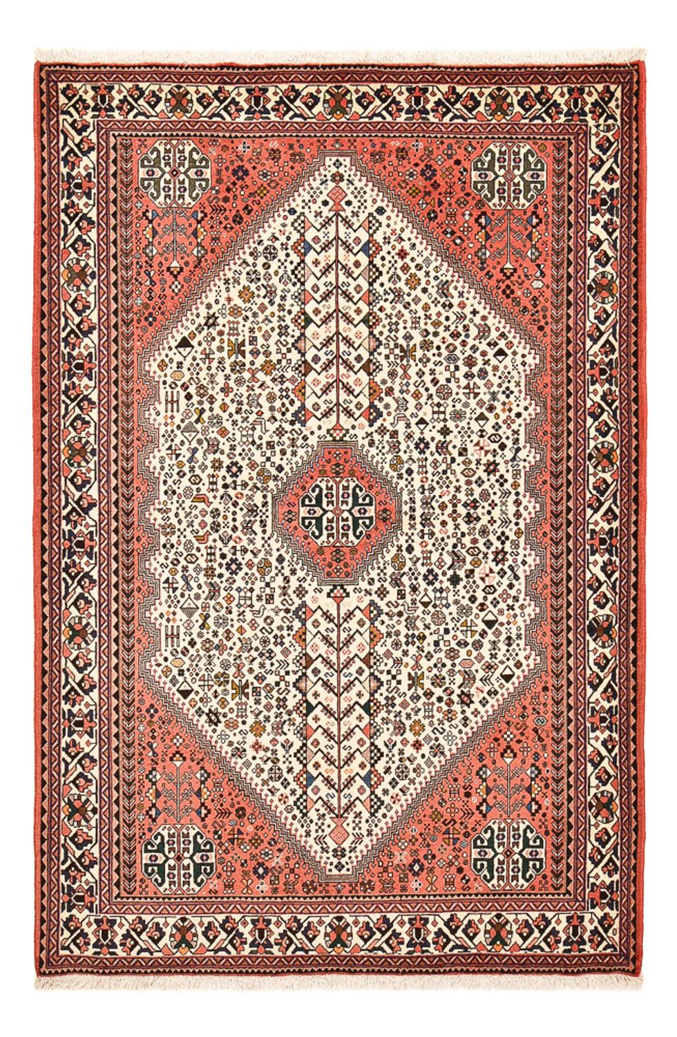Tapis Gabbeh - Persan Kashkuli - 254 x 170 cm - rouge