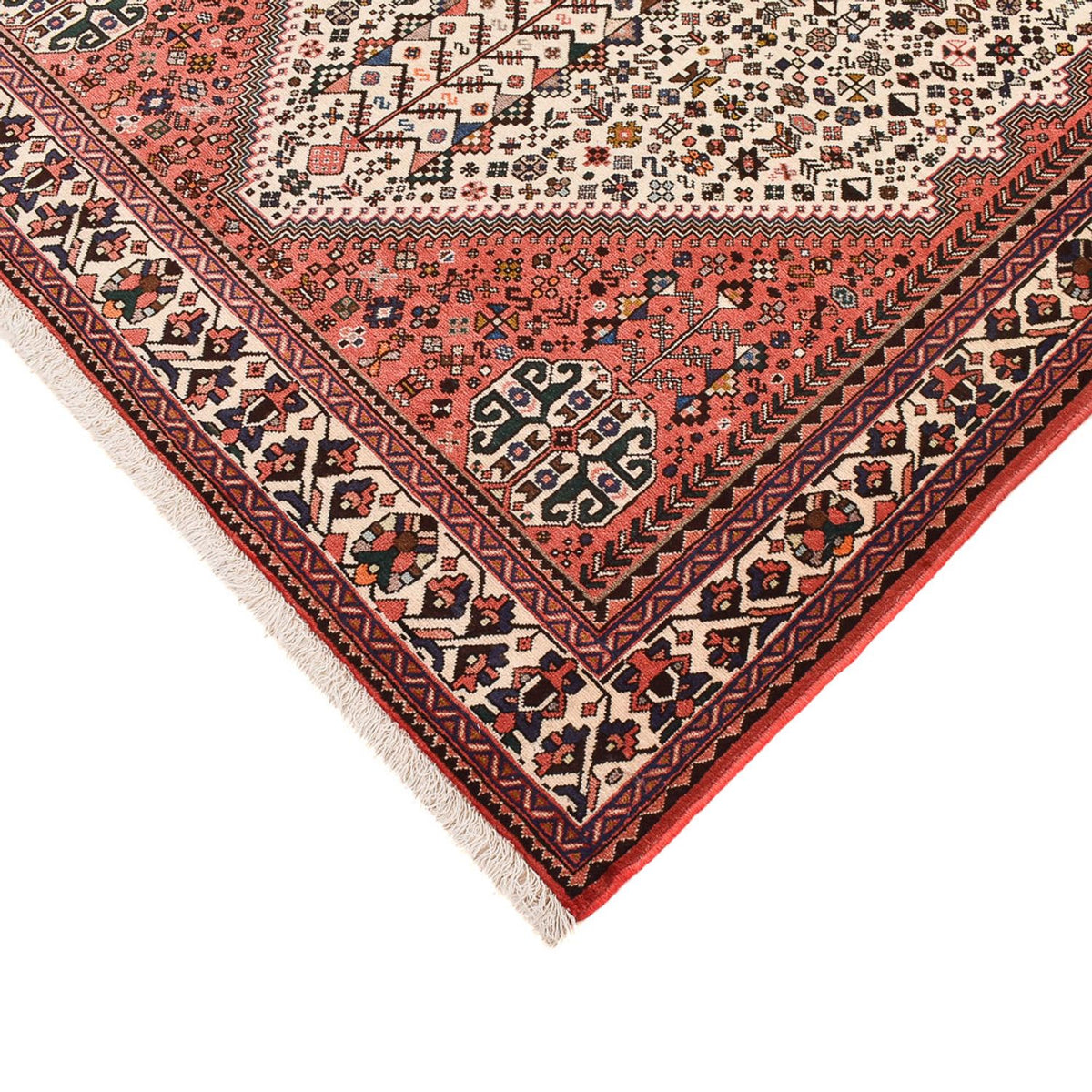 Tapis Gabbeh - Persan Kashkuli - 254 x 170 cm - rouge
