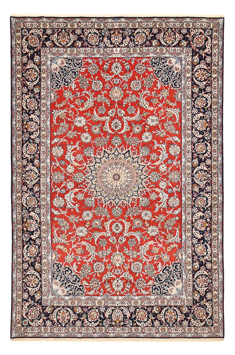Tapis persan - Isfahan - Premium - 300 x 200 cm - rouge