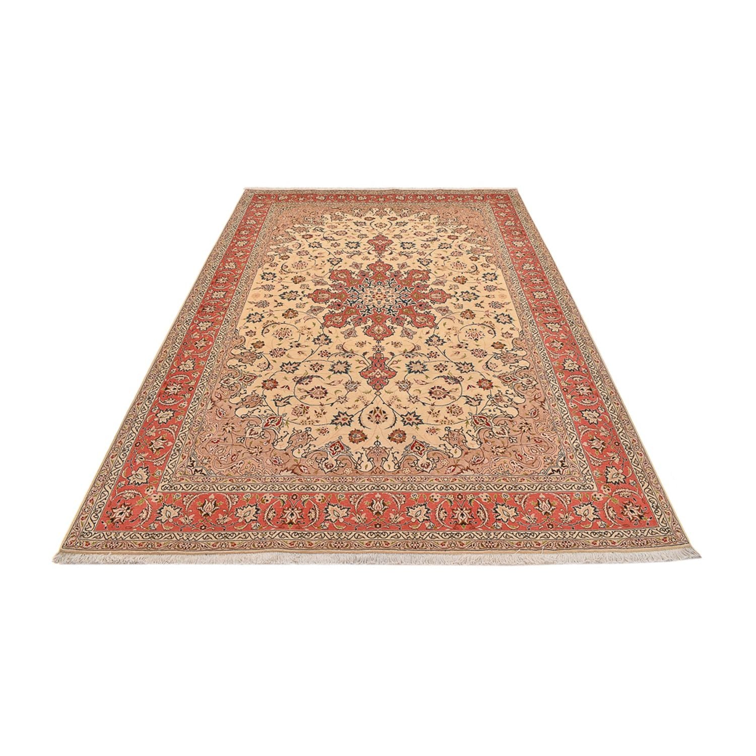 Tapis persan - Tabriz - Royal - 296 x 203 cm - beige